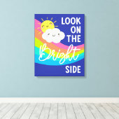 明るい側面のかわいい表情 キャンバスプリント (インサイチュ (ウッドフロア))