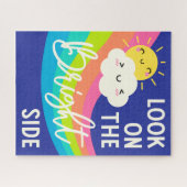 明るい側面のかわいい表情 ジグソーパズル (横)