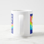 明るい側面のかわいい表情 ジャンボコーヒーマグカップ (裏面)