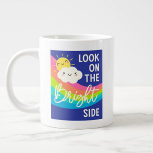 明るい側面のかわいい表情 ジャンボコーヒーマグカップ