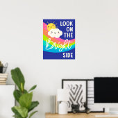 明るい側面のかわいい表情 ポスター (ホームオフィス)