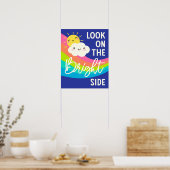 明るい側面のかわいい表情 ポスター (キッチン)