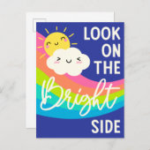 明るい側面のかわいい表情 ポストカード (正面/裏面)