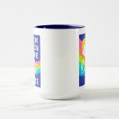 明るい側面のかわいい表情 マグカップ (中央)