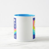 明るい側面のかわいい表情 マグカップ (中央)