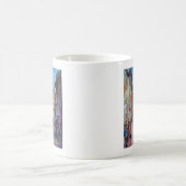 明るい側面のプラハ コーヒーマグカップ (中央)