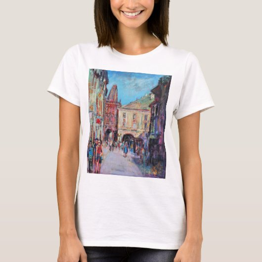 明るい側面のプラハ Tシャツ (正面)