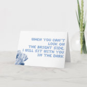 明るい側面の勇気付けられるカードが見えない カード (正面)