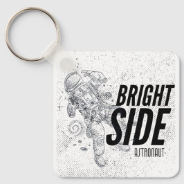 明るい側面の宇宙飛行士 キーホルダー