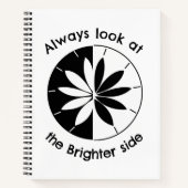 明るい側面を見感動的る引用文 ノートブック (正面)