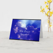 明るい兆候の悔やみや弔慰 カード (黄色い花)