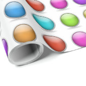 明るい光沢3Dボール包装紙ギフトボックスブック ラッピングペーパー (ロールコーナー)