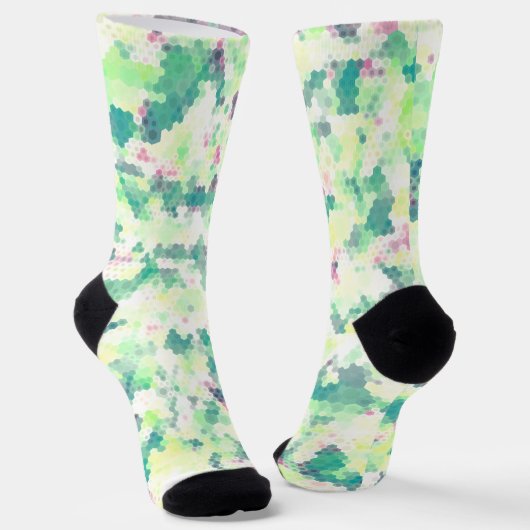 明るい六角ソックス ソックス (傾斜あり)