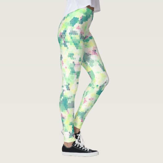 明るい六角形 レギンス (右)