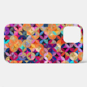 明るい円の抽象芸術ヴィンテージ背景 Case-Mate iPhoneケース (裏面 (横))