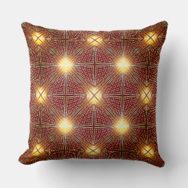 明るい円を生成する奇妙な繰り返し行 クッション