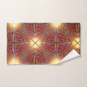 明るい円を生成する奇妙な繰り返し行 バスタオルセット (ハンドタオル)