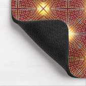 明るい円を生成する奇妙な繰り返し行 マウスパッド (コーナー)