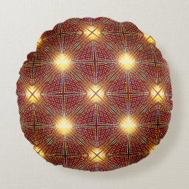 明るい円を生成する奇妙な繰り返し行 ラウンドクッション
