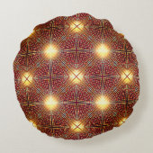 明るい円を生成する奇妙な繰り返し行 ラウンドクッション (裏面)