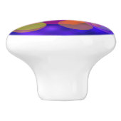 明るい円カラフル線 セラミックノブ (側面)