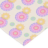 明るい円テーブルランナー ショートテーブルランナー (コーナー)