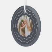 明るい円 |休日の写真 ガラスオーナメント (正面左)