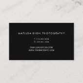 明るい写モダン真写真家 名刺 (裏面)