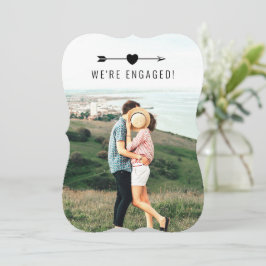 明るい写真 |婚約発表 |カード 案内状