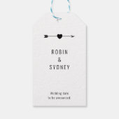 明るい写真 |婚約発表 |ギフトラベル ギフトタグ (裏面)