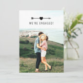 明るい写真 |婚約発表 招待状 (スタンド正面)