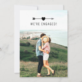 明るい写真 |婚約発表 招待状