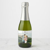 明るい写真 |婚約 |ミニきらめくワインラボ スパークリングワインラベル (正面)