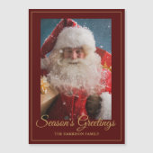 明るい冬のサンタクロースパーソナライズされたクリスマス (正面)