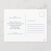 明るい冬のサンタクロースパーソナライズされたクリスマス シーズンポストカード (裏面)