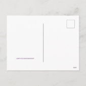 明るい冬の日ピンク色の雪の木 シーズンポストカード (裏面)