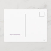 明るい冬の日 ピンク色の雪の木々 シーズンポストカード (裏面)