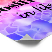 明るい前向き花やる気を起こさせるを咲かせる ポスター (角)