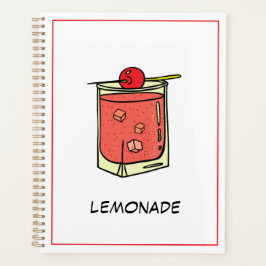 明るい可愛いモダンフレッシュな尾皮ピンク プランナー手帳