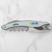 明るい吹カラフルき出し列(青) ソムリエナイフ (裏面)