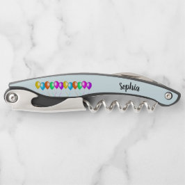 明るい吹カラフルき出し列（青） ソムリエナイフ