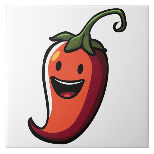 明るい唐辛子 タイル (正面)