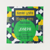 明るい図形 タペストリー (正面)