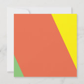 明るい夏のデジタ結婚ルのリハーサルディナー 招待状 (裏面)