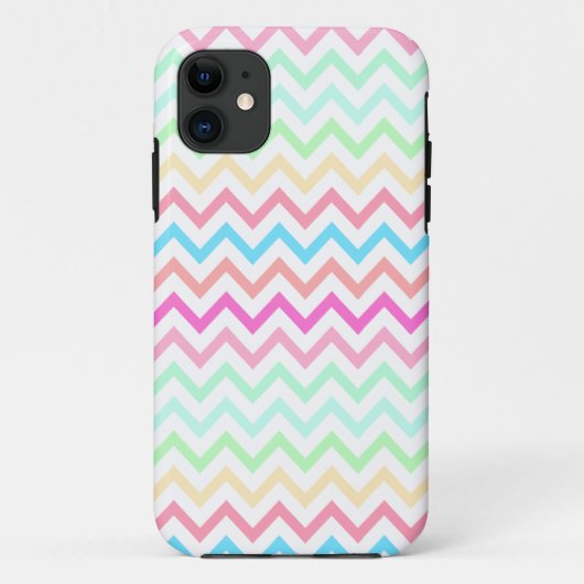 明るい夏のパステル調のシェブロンパターンiPhone 5の箱 Case-Mate iPhoneケース (裏面)