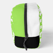 明るい夏のライムグリーンミッドセンチュリーアートパターン ドップキット (右)