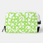 明るい夏のライムグリーンミッドセンチュリーアートパターン ドップキット (裏面)