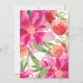 明るい夏のリハーサルディナー招待状 招待状 (裏面)