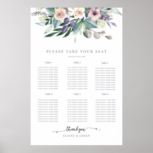 明るい夏の水のカラーデザイン ポスター (正面)