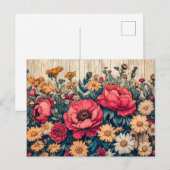 明るい夏の色の野の花 ポストカード (正面/裏面)